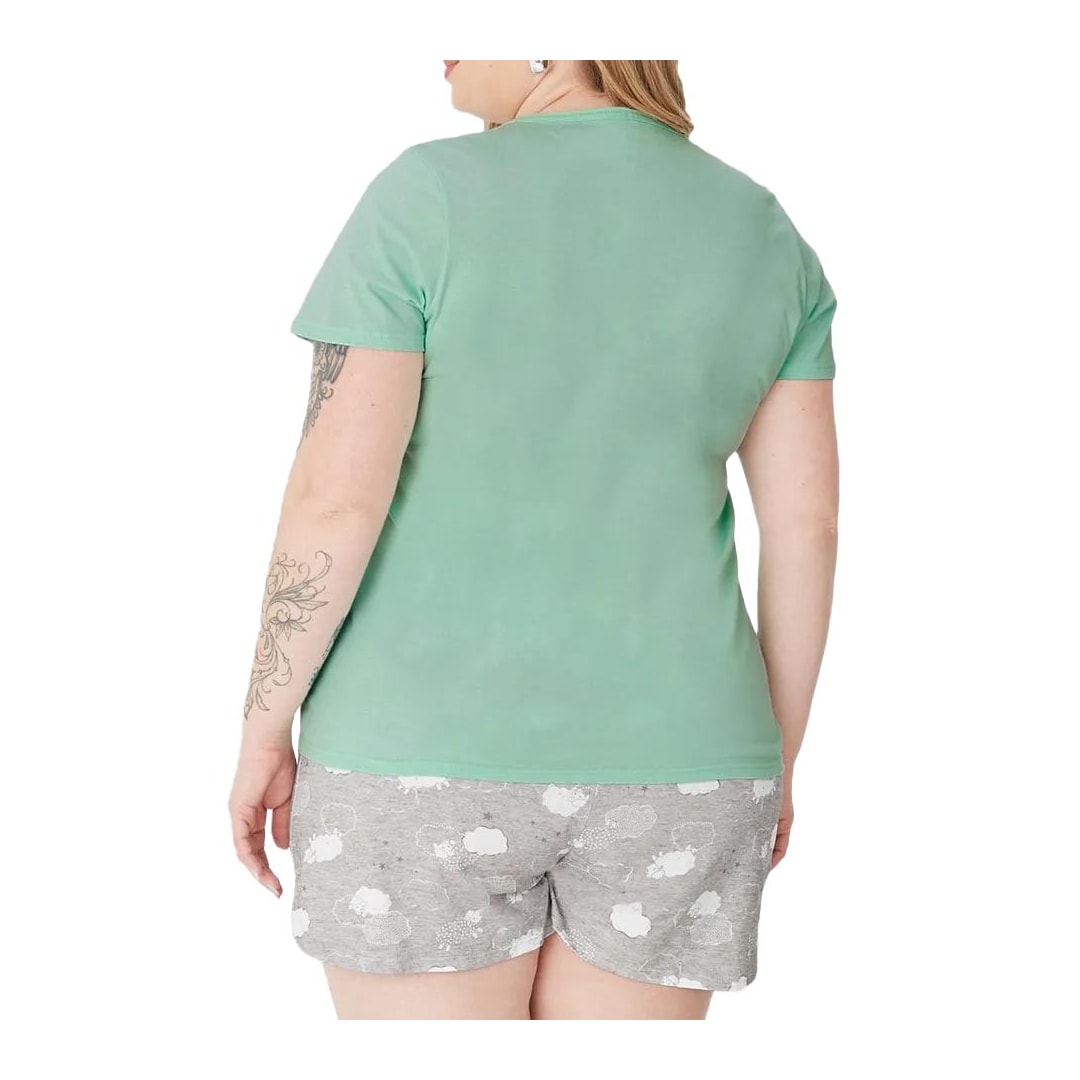 Pijama Malwee Verão Meia Manga 128764 Verde Pijama Malwee Verão Meia Manga 128764 Verde
