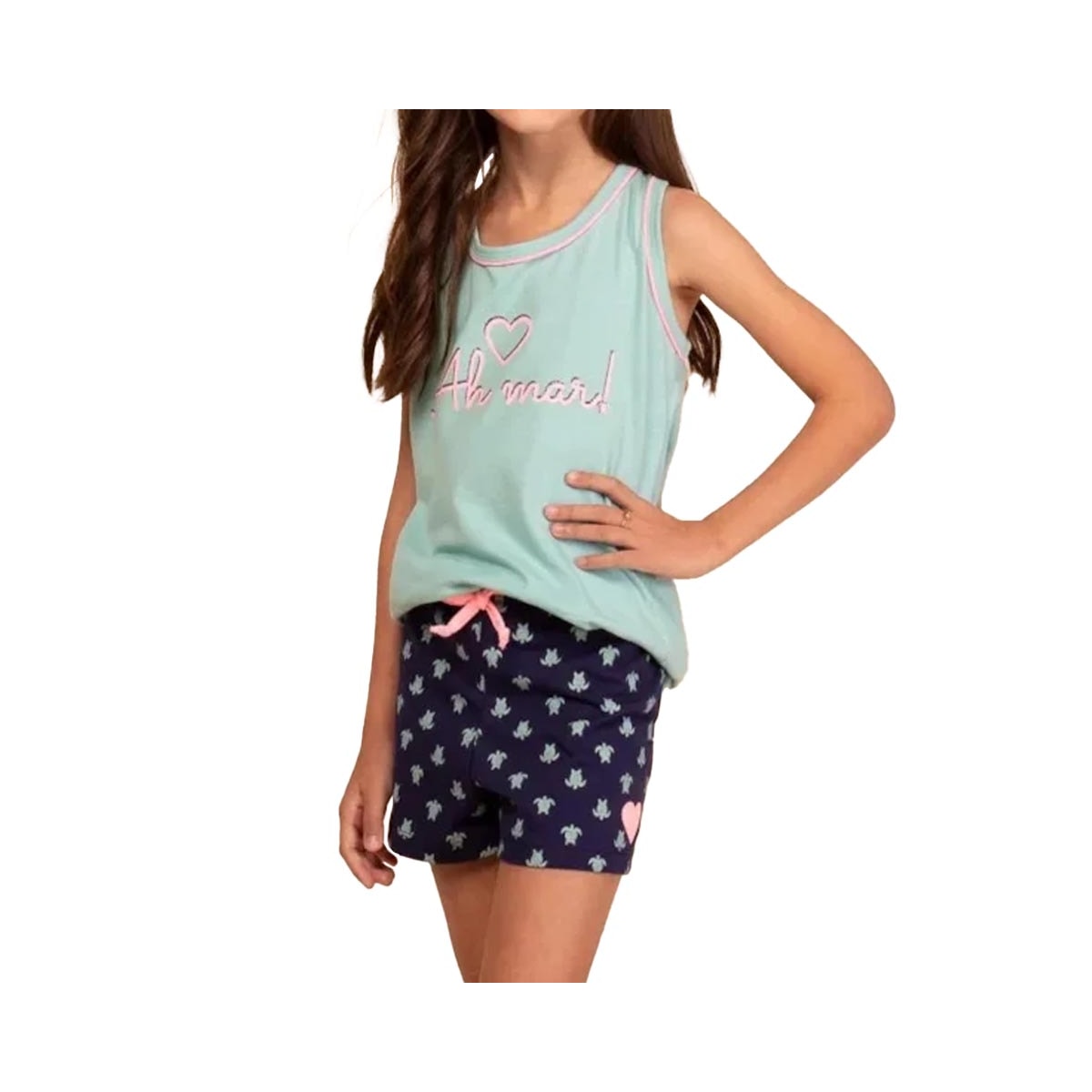 Pijama Mensageiro dos Sonhos Infantil Feminino Sm 0131297 Verde/Azul Pijama Mensageiro dos Sonhos Infantil Feminino Sm 0131297 Verde/Azul