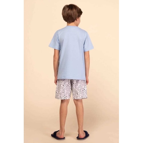 Pijama Mensageiro dos Sonhos Infantil Masculino 0131330 Azul