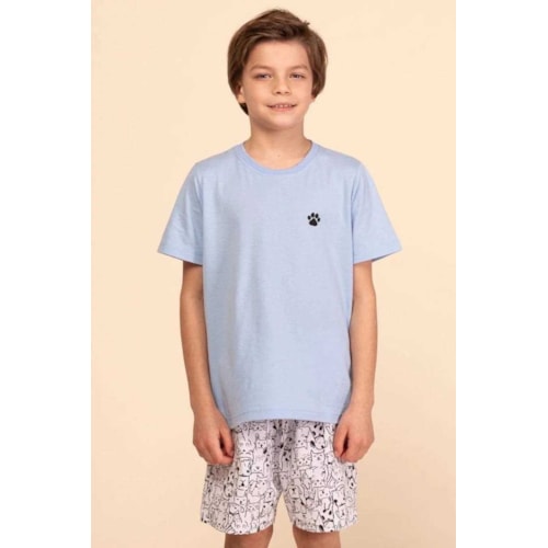 Pijama Mensageiro dos Sonhos Infantil Masculino 0131330 Azul