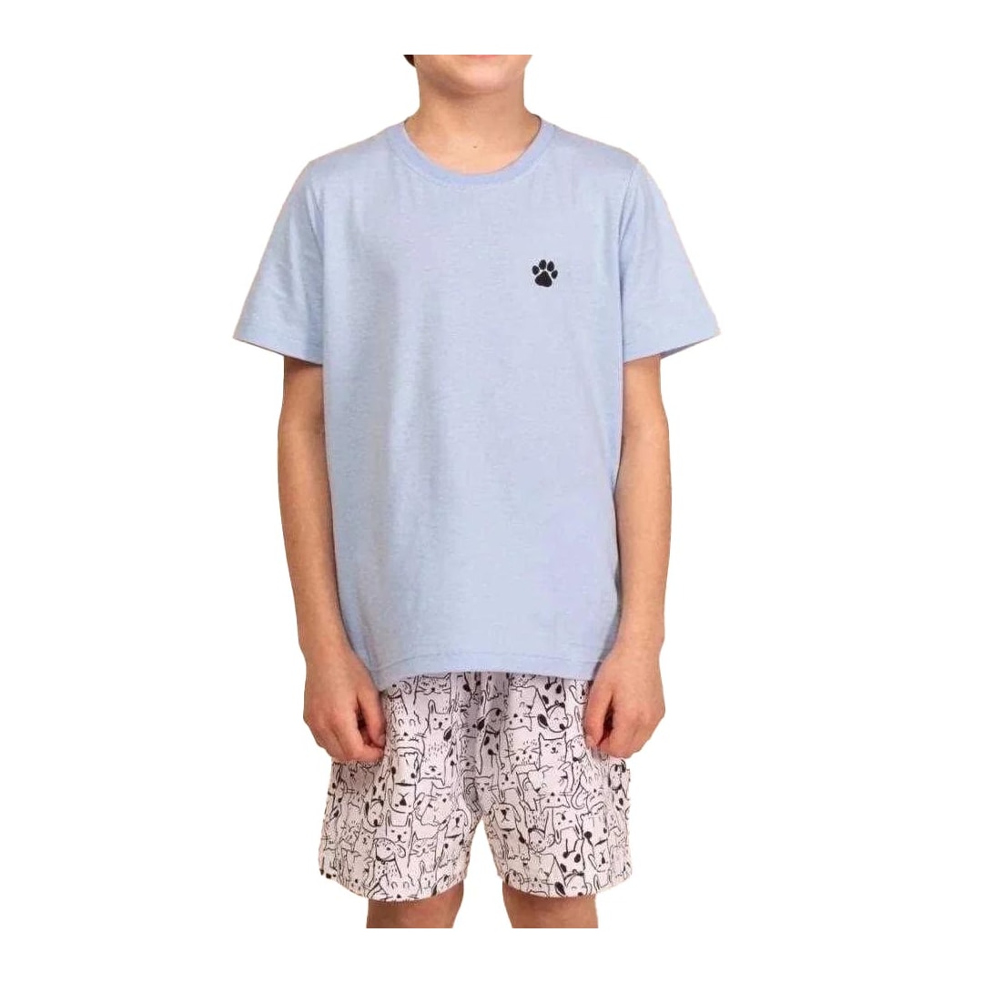 Pijama Mensageiro dos Sonhos Infantil Masculino 0131330 Azul
