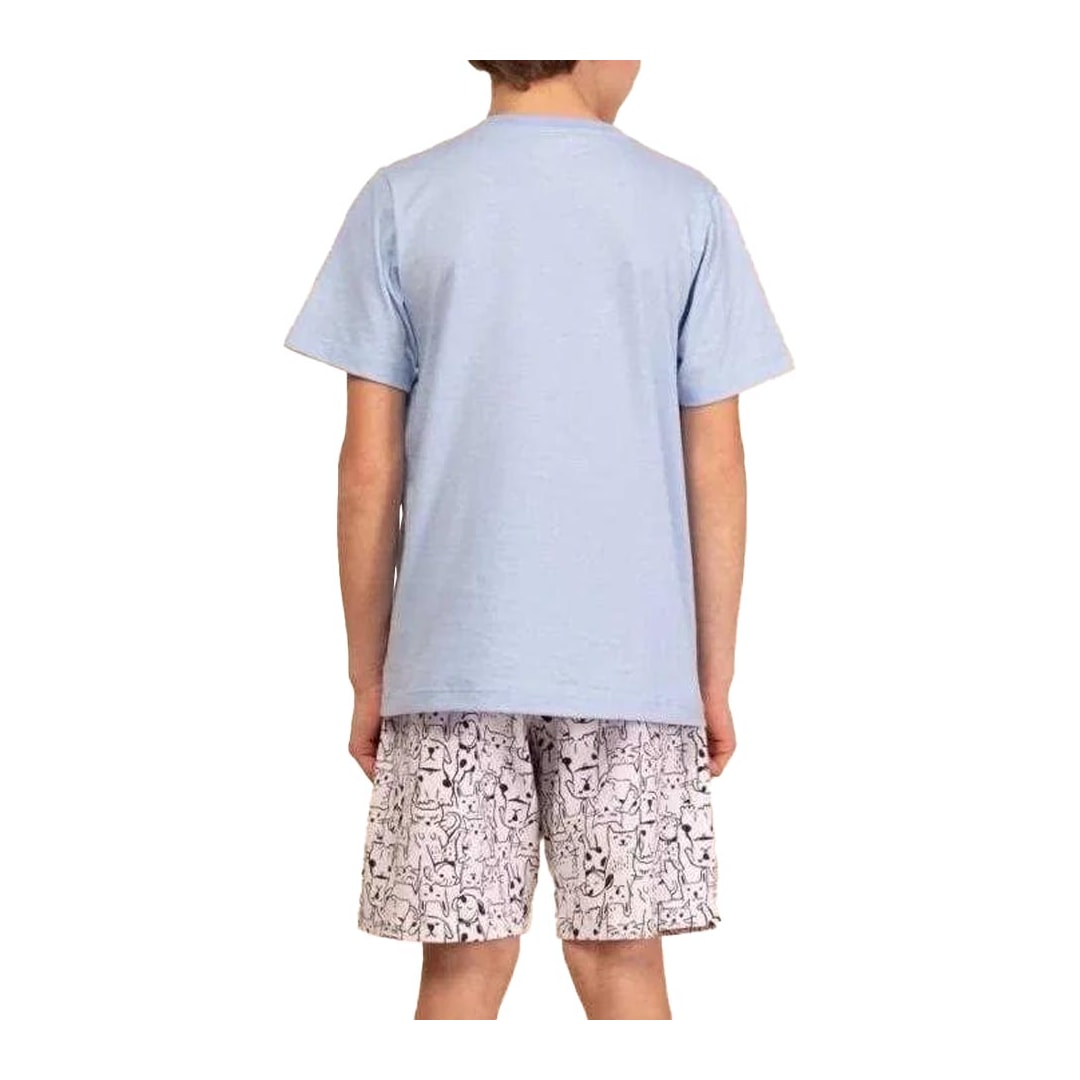 Pijama Mensageiro dos Sonhos Infantil Masculino 0131330 Azul