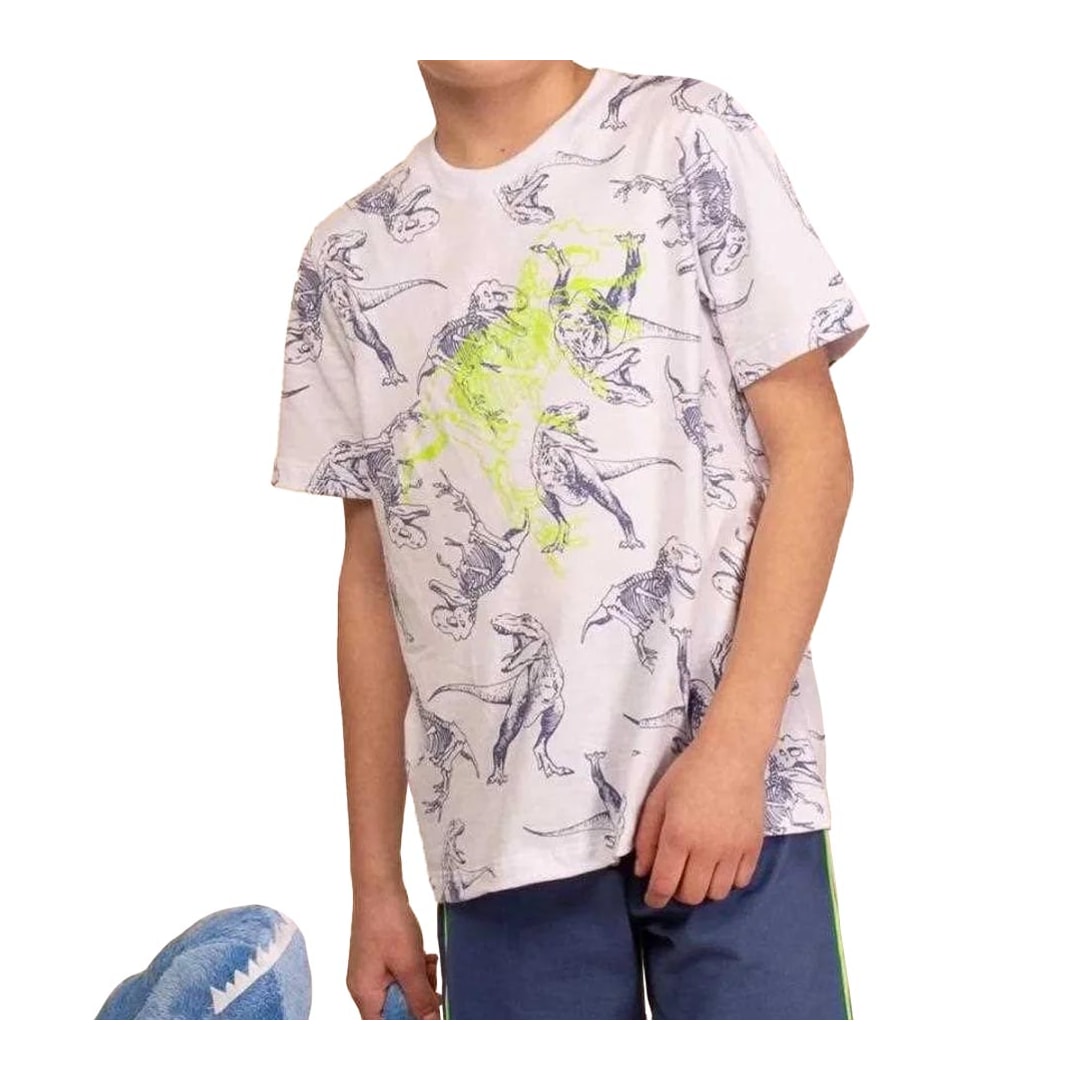 Pijama Mensageiro dos Sonhos Infantil Masculino 0131377 Azul/Branco