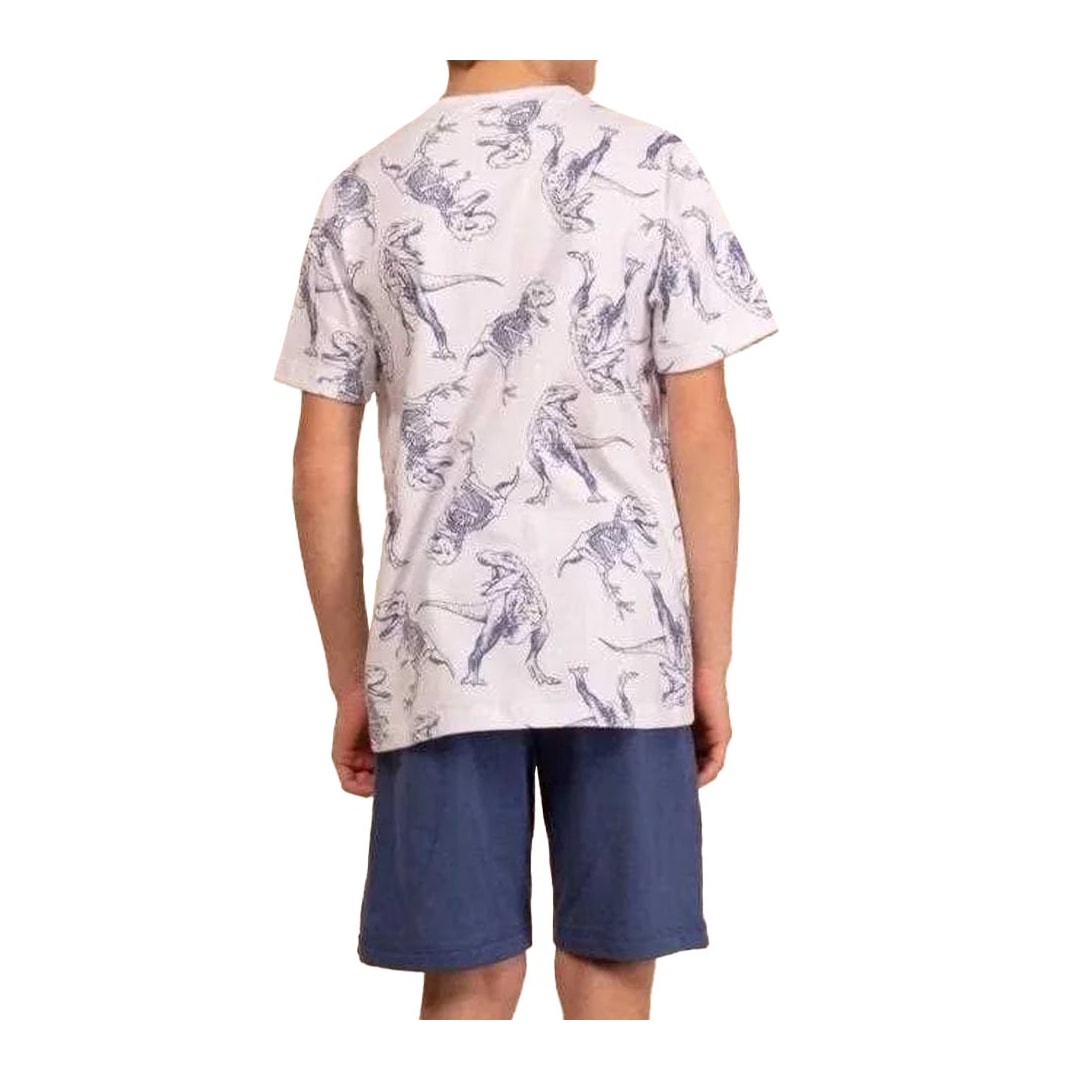Pijama Mensageiro dos Sonhos Infantil Masculino 0131377 Azul/Branco