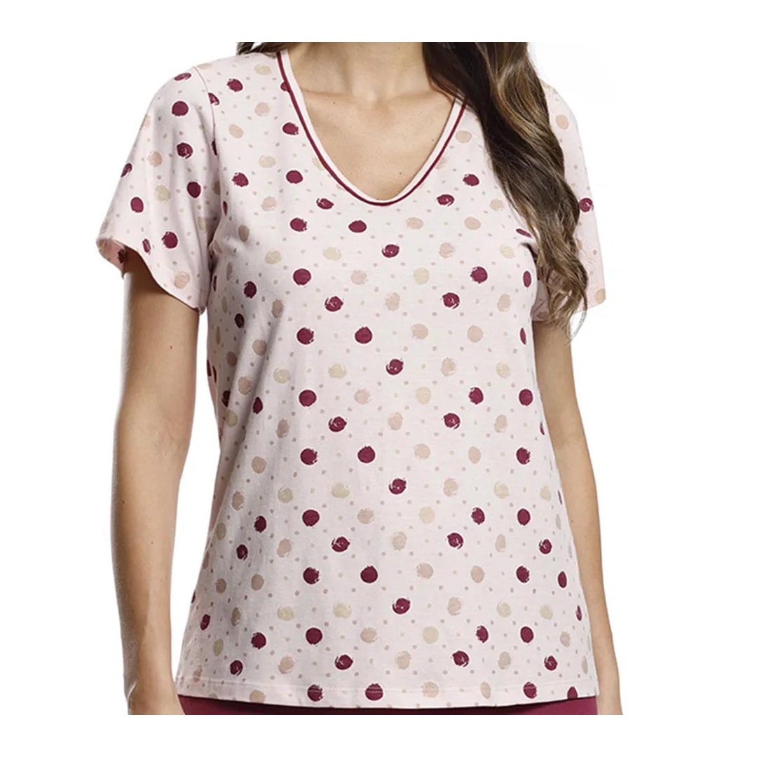 Pijama Paulienne Feminino Verão Capri 103.76 Rosa Pijama Paulienne Feminino Verão Capri 103.76 Rosa