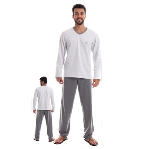 Pijama Paulienne Masculino Manga Longa I.374.65.l Mescla