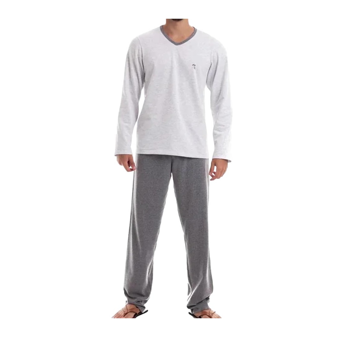 Pijama Paulienne Masculino Manga Longa I.374.65.l Mescla Pijama Paulienne Masculino Manga Longa I.374.65.l Mescla