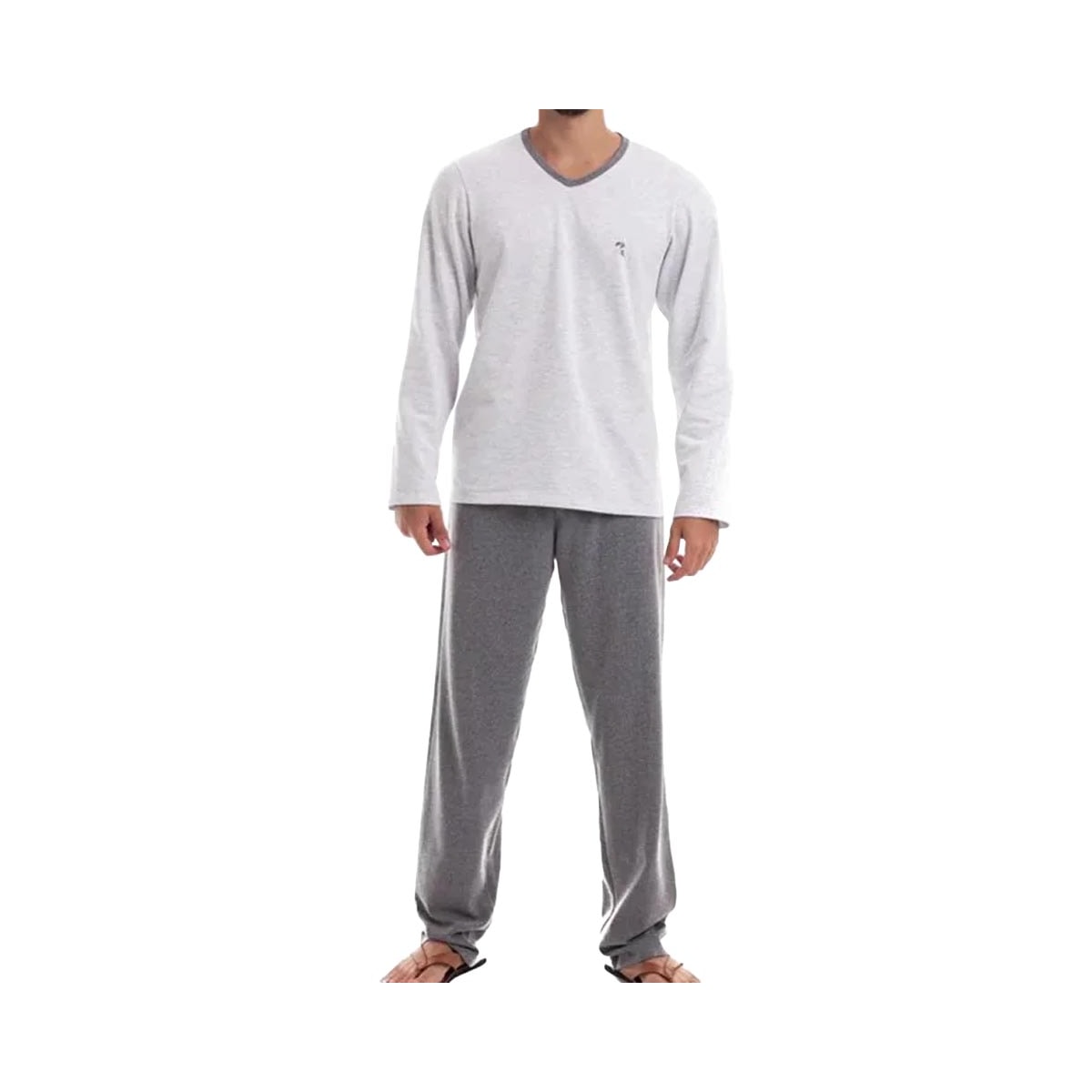 Pijama Paulienne Masculino Manga Longa I.374.65.l Mescla Pijama Paulienne Masculino Manga Longa I.374.65.l Mescla
