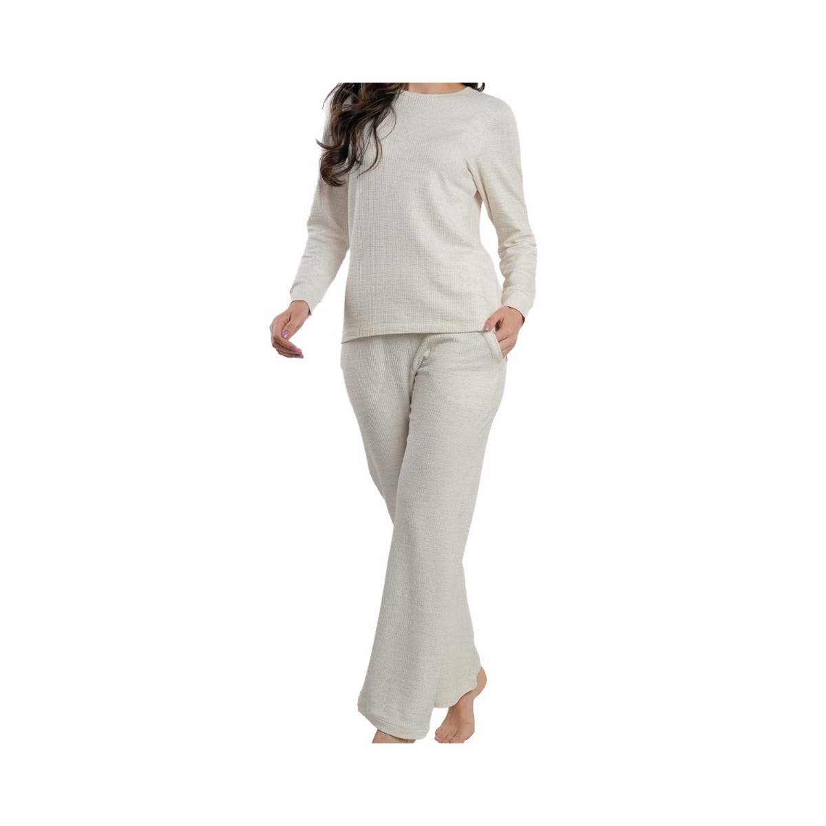 Pijama Podiun Feminino Fechado Inverno 265105 Natural Pijama Podiun Feminino Fechado Inverno 265105 Natural