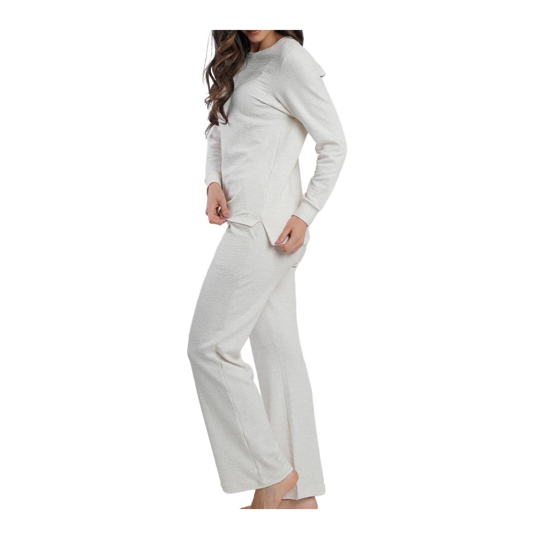 Pijama Podiun Feminino Fechado Inverno 265105 Natural Pijama Podiun Feminino Fechado Inverno 265105 Natural