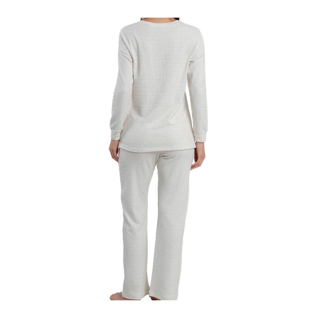 Pijama Podiun Feminino Fechado Inverno 265105 Natural