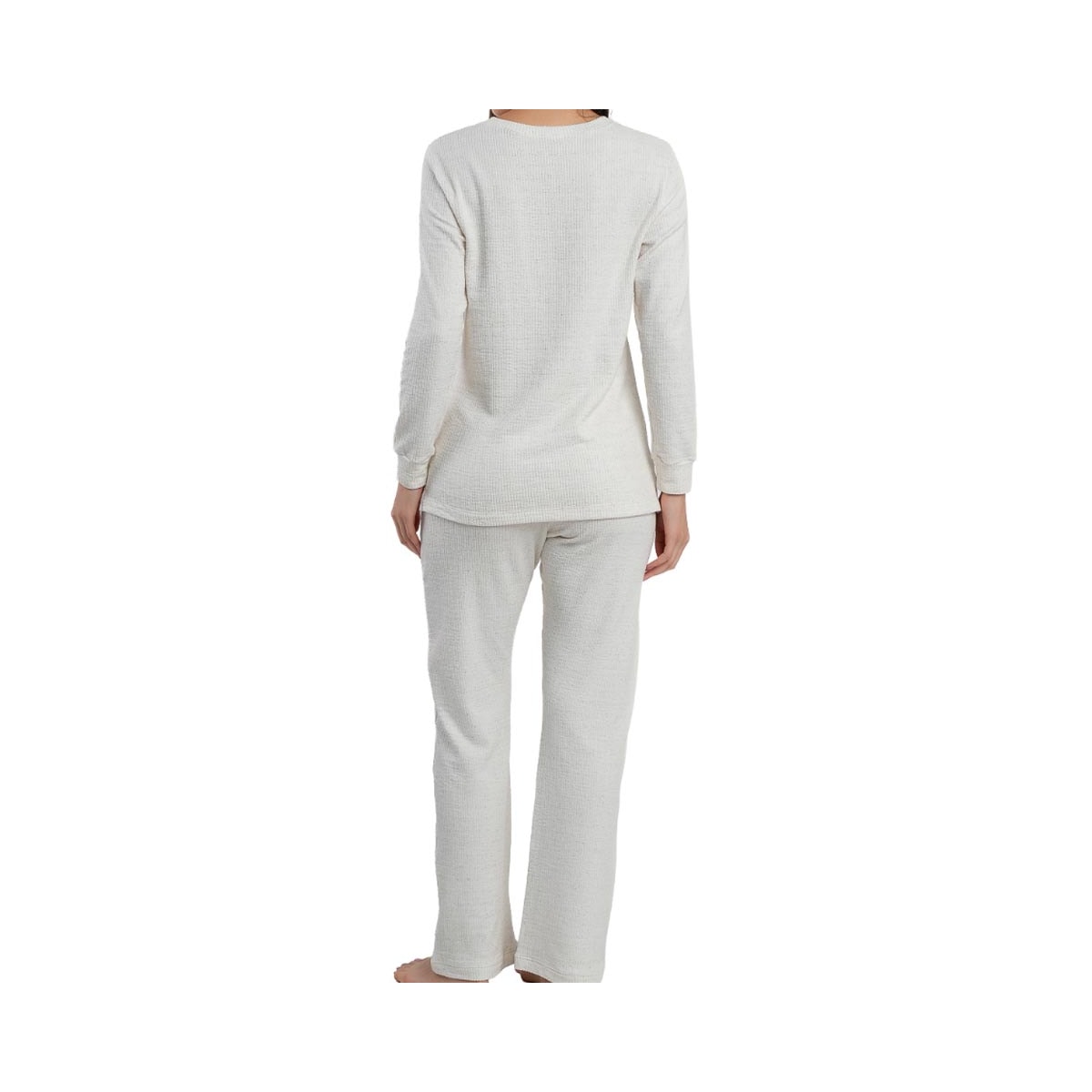 Pijama Podiun Feminino Fechado Inverno 265105 Natural