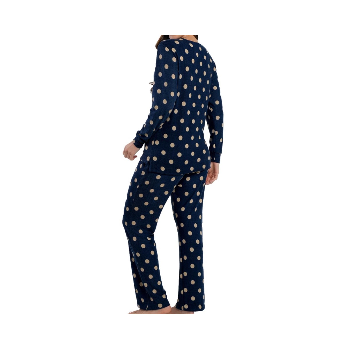 Pijama Podiun Feminino Fechado Inverno 265171 Marinho
