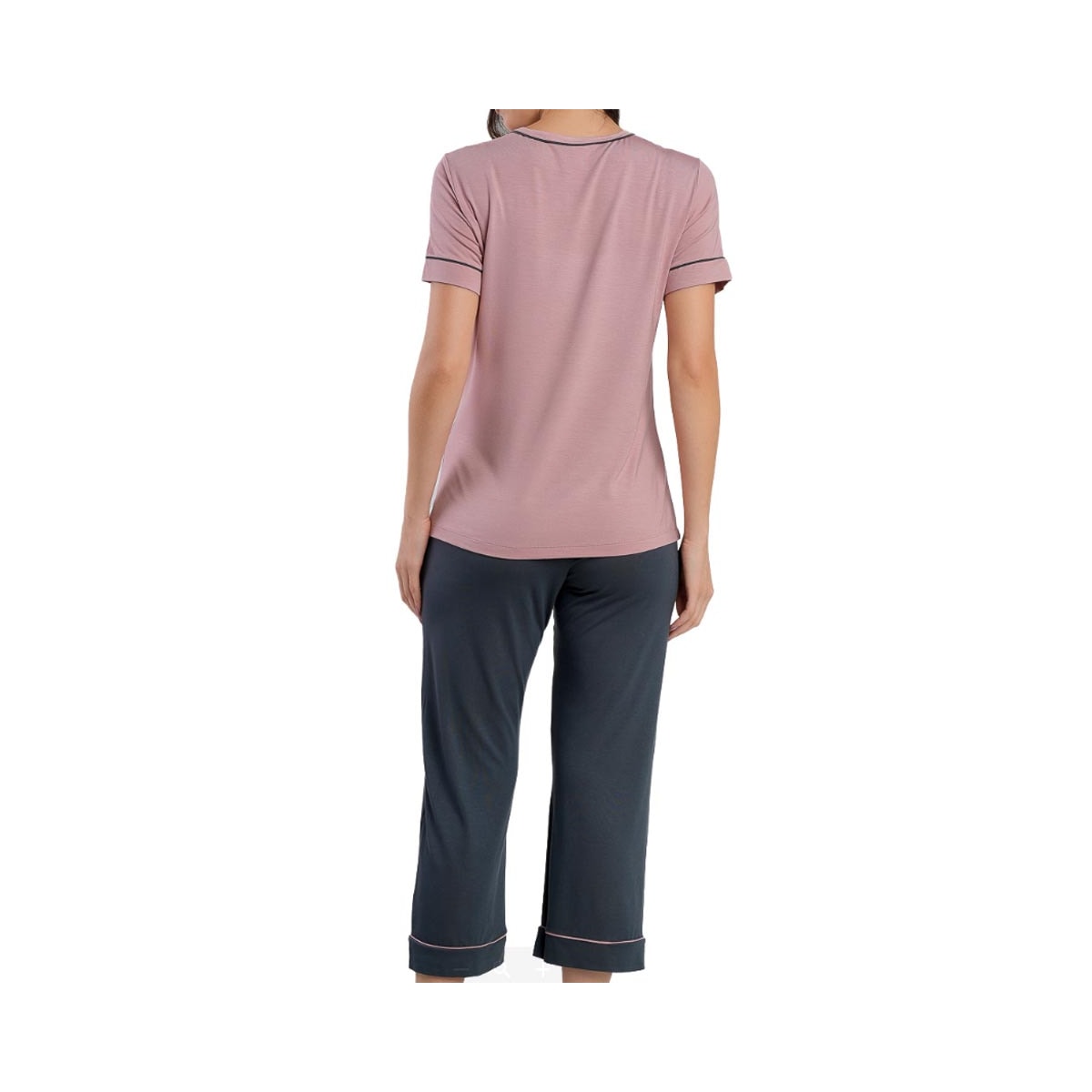 Pijama Podiun Feminino Verão Capri 265112 Rose Seraphina Pijama Podiun Feminino Verão Capri 265112 Rose Seraphina