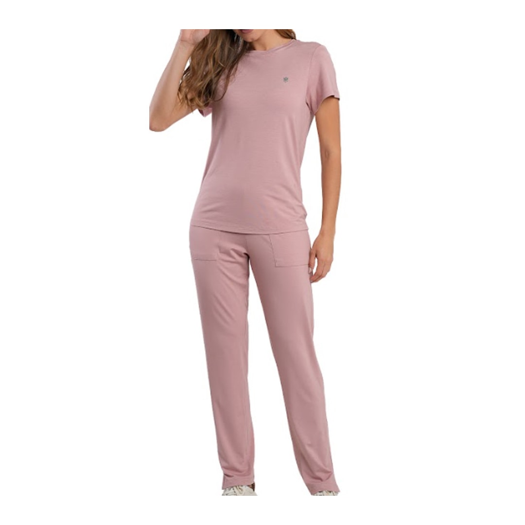 Pijama Podiun Feminino Verão Com Calça 265113 Rose Seraphina Pijama Podiun Feminino Verão Com Calça 265113 Rose Seraphina