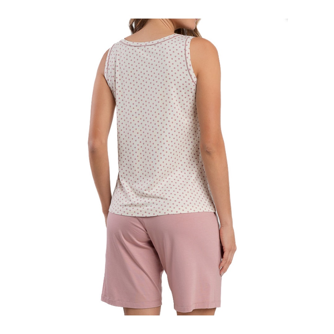 Pijama Podiun Feminino Verão Sem Manga 265140 Poa Seraphina