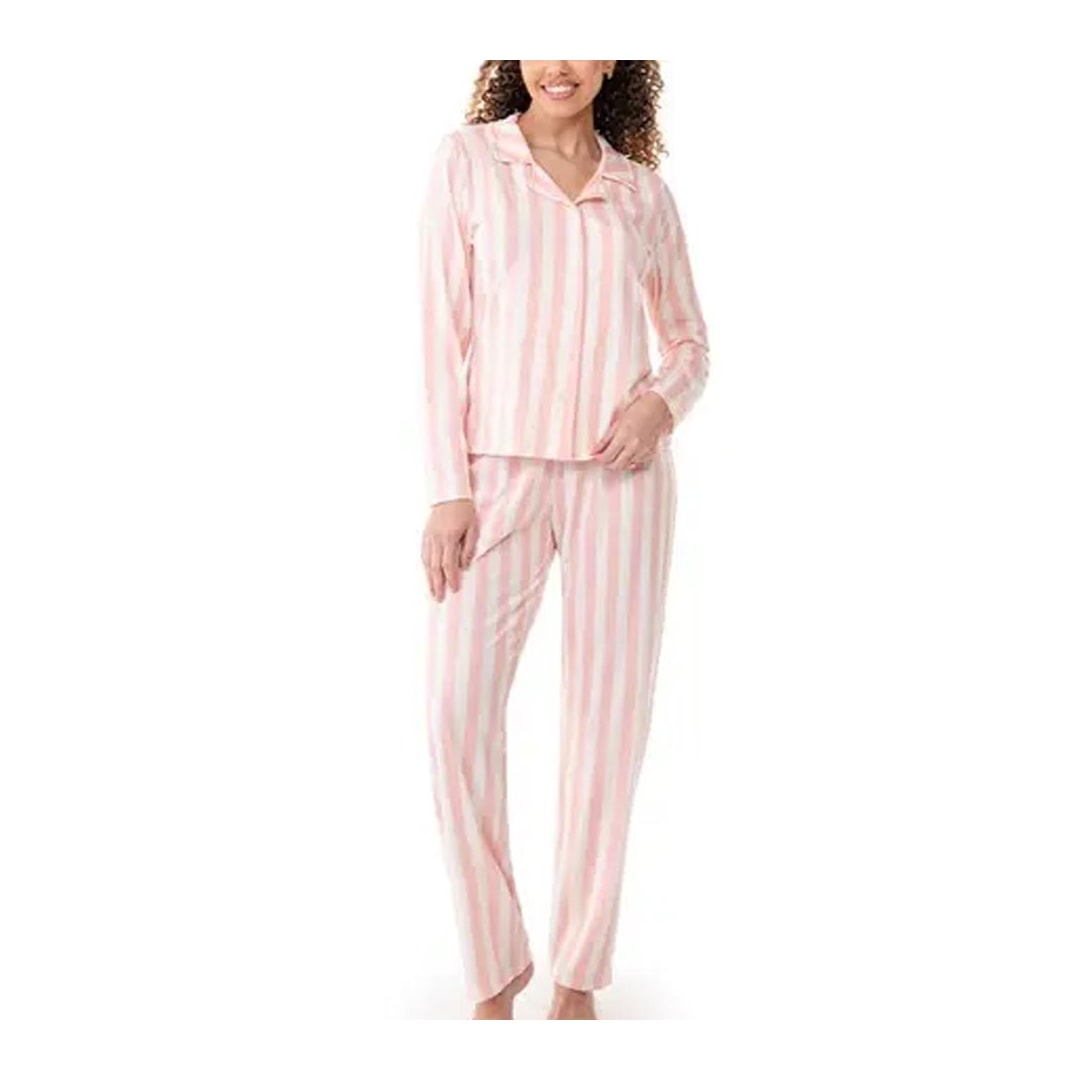 Pijama Zee Rucci Feminino Aberto Inverno Zr3201-041 Rosa Listrada Pijama Zee Rucci Feminino Aberto Inverno Zr3201-041 Rosa Listrada