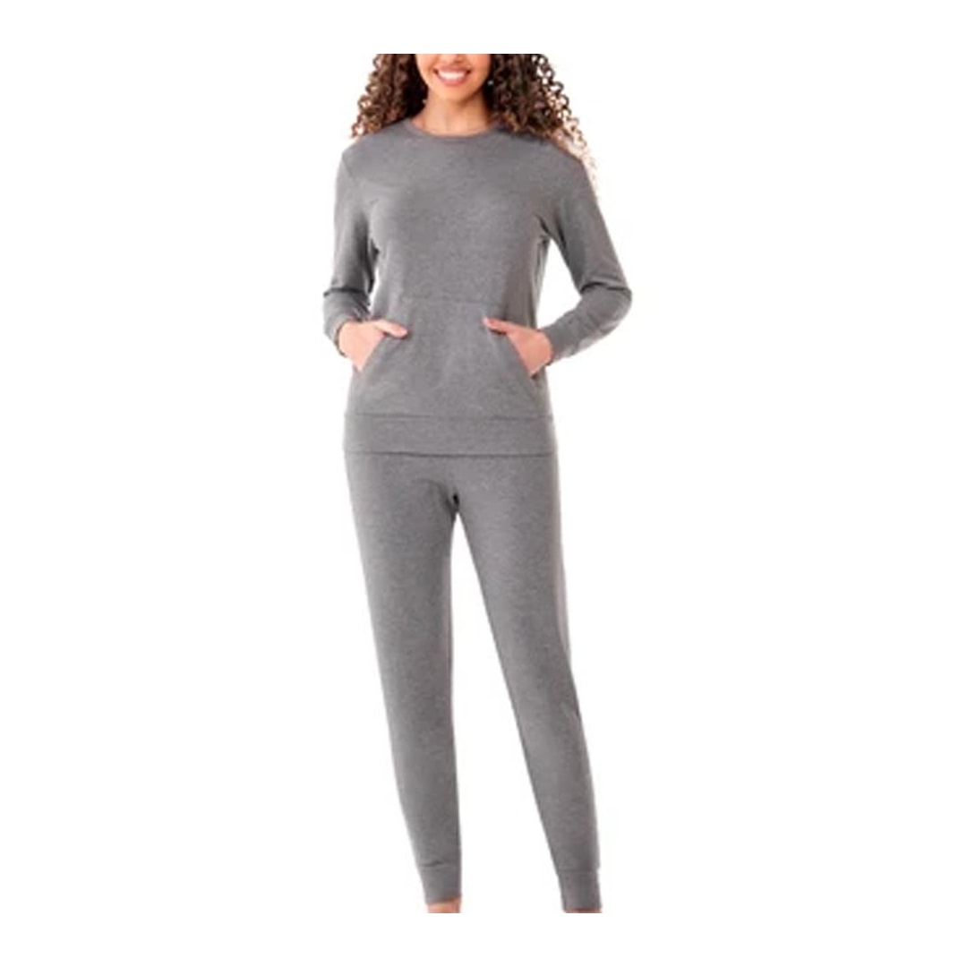 Pijama Zee Rucci Feminino Fechado Inverno Zr3201-025 Mescla Cinza