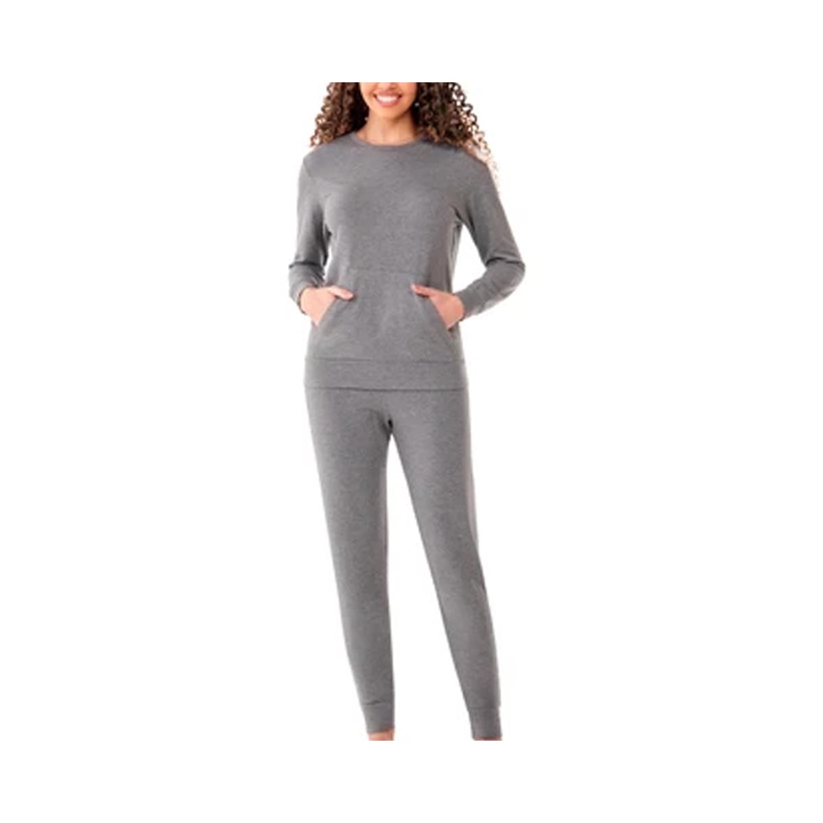 Pijama Zee Rucci Feminino Fechado Inverno Zr3201-025 Mescla Cinza