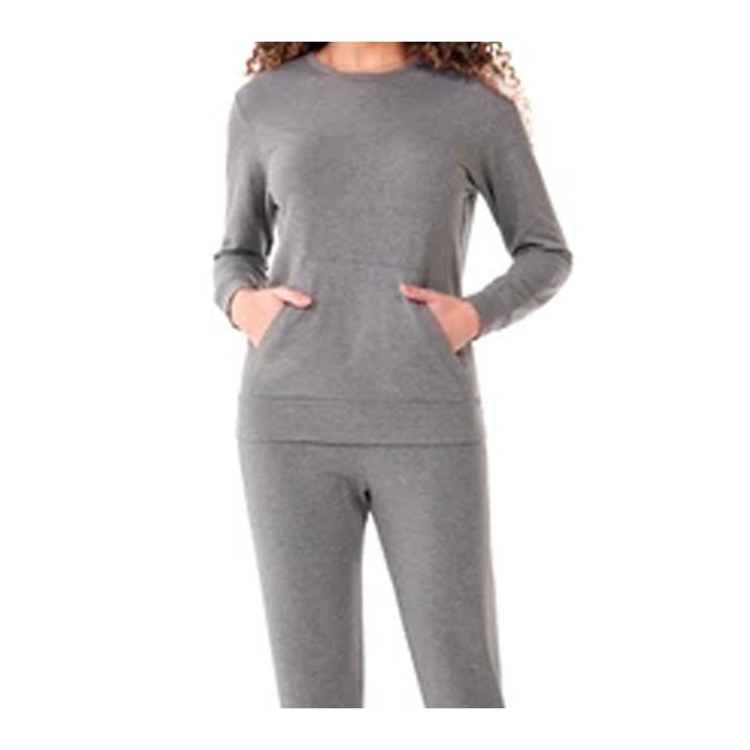 Pijama Zee Rucci Feminino Fechado Inverno Zr3201-025 Mescla Cinza