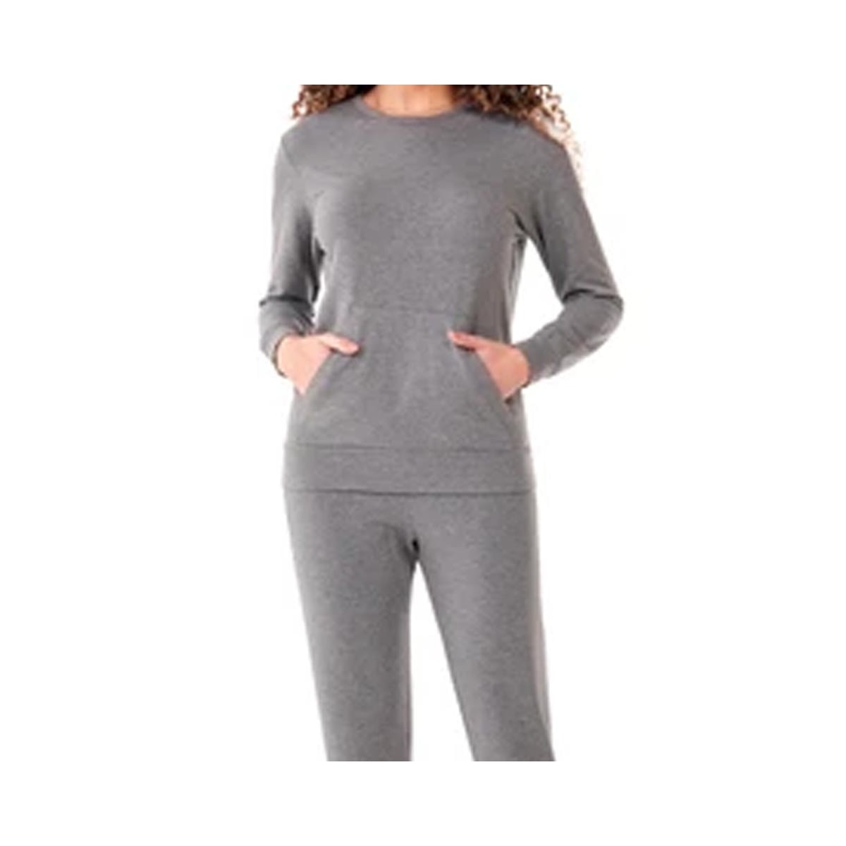 Pijama Zee Rucci Feminino Fechado Inverno Zr3201-025 Mescla Cinza