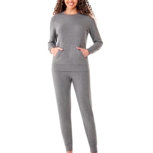 Pijama Zee Rucci Feminino Fechado Inverno Zr3201-025 Mescla Cinza