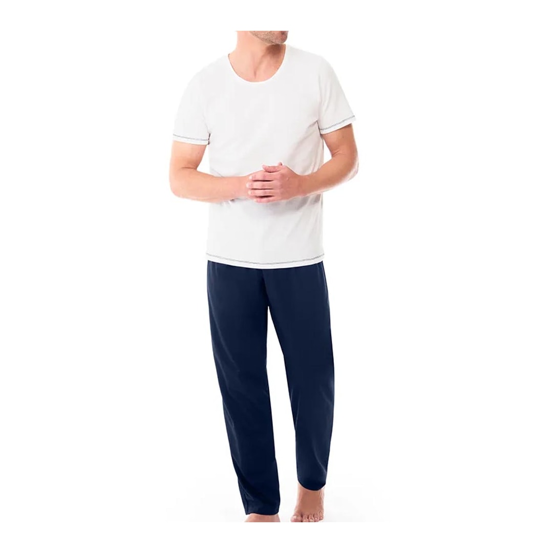 Pijama Zee Rucci Masculino Verão Ze3301-099 Off White Medio Pijama Zee Rucci Masculino Verão Ze3301-099 Off White Medio