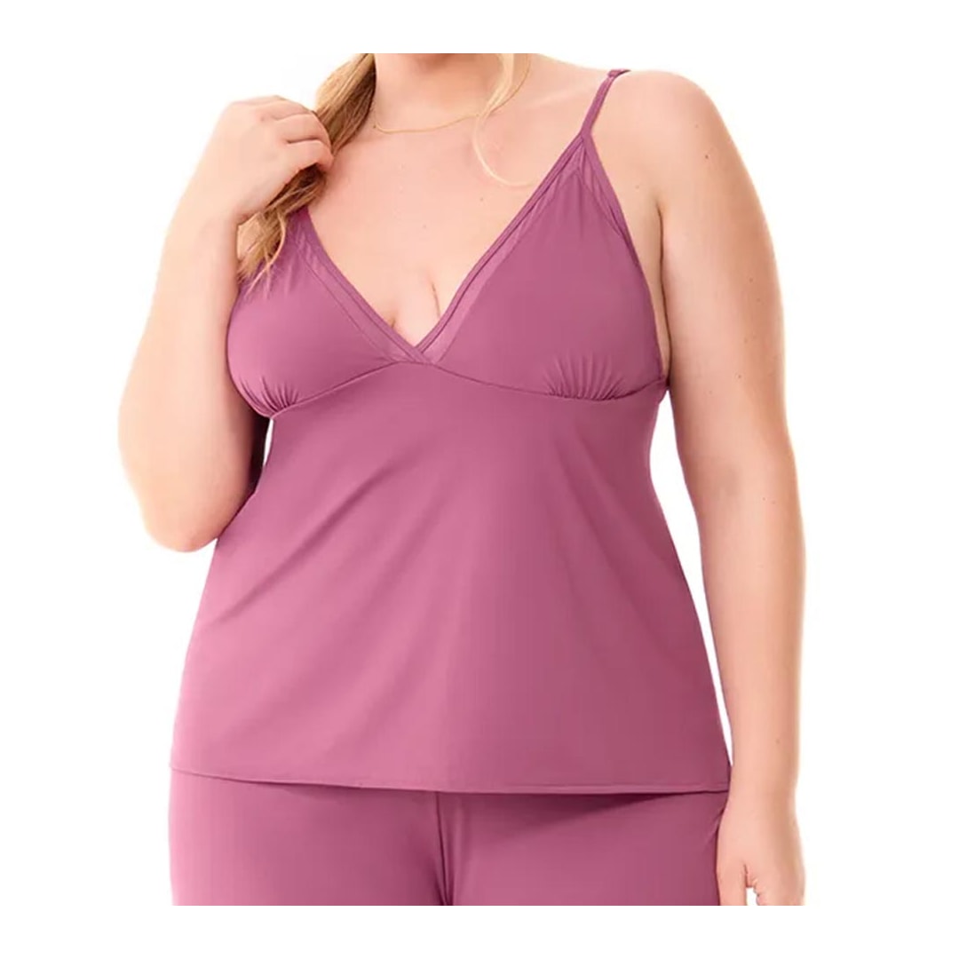 Pijama Zee Rucci Verão Com Shortinho Ze1400-019 C585 Rosa Escuro