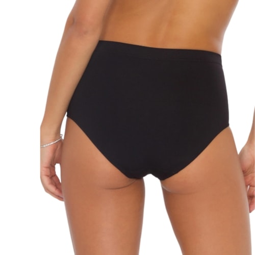 Detalhe - Plie Calcinha Basic Super Conforto 50043 Preto