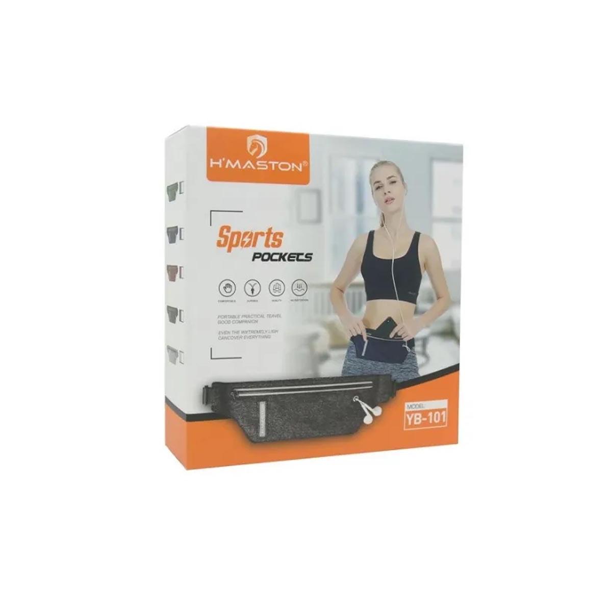 Pochete H'maston Sports Pockets Yb-101 Amarelo Neon Pochete H'maston Sports Pockets Yb-101 Amarelo Neon