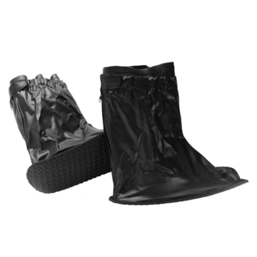 Detalhe - Polaina Piracapas Com Solado Para Moto Ps034 Preto