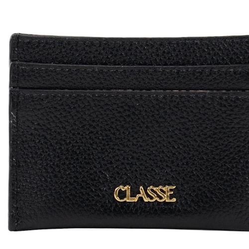 Detalhe - Porta Cartão Classe Couro Pc151 Preto