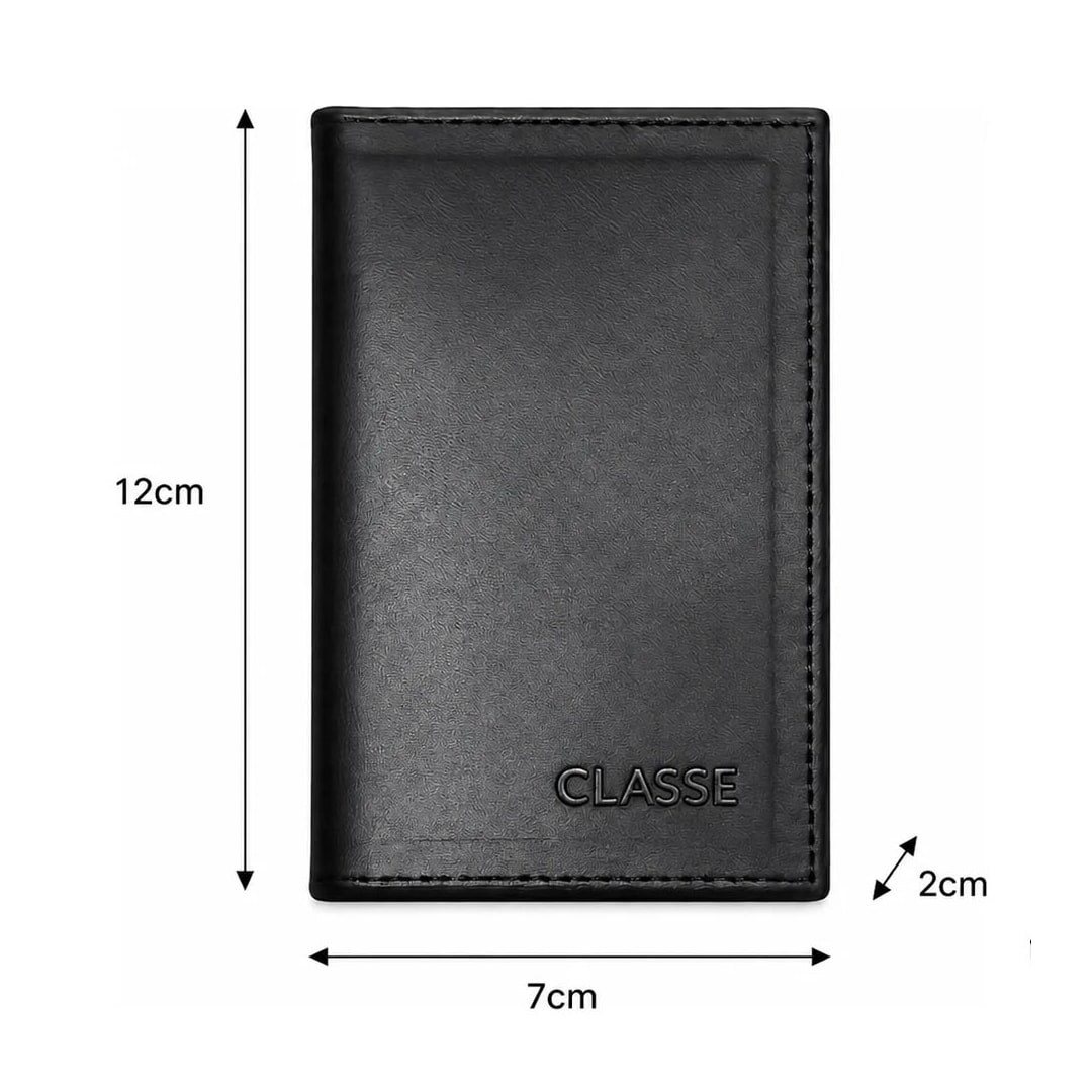 Porta-Cartão Classe Masculino Couro Pc25 Preto Porta-Cartão Classe Masculino Couro Pc25 Preto
