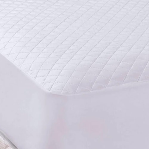 Detalhe - Protetor Jolitex De Colchão Solteiro 100% Impermeável Branco
