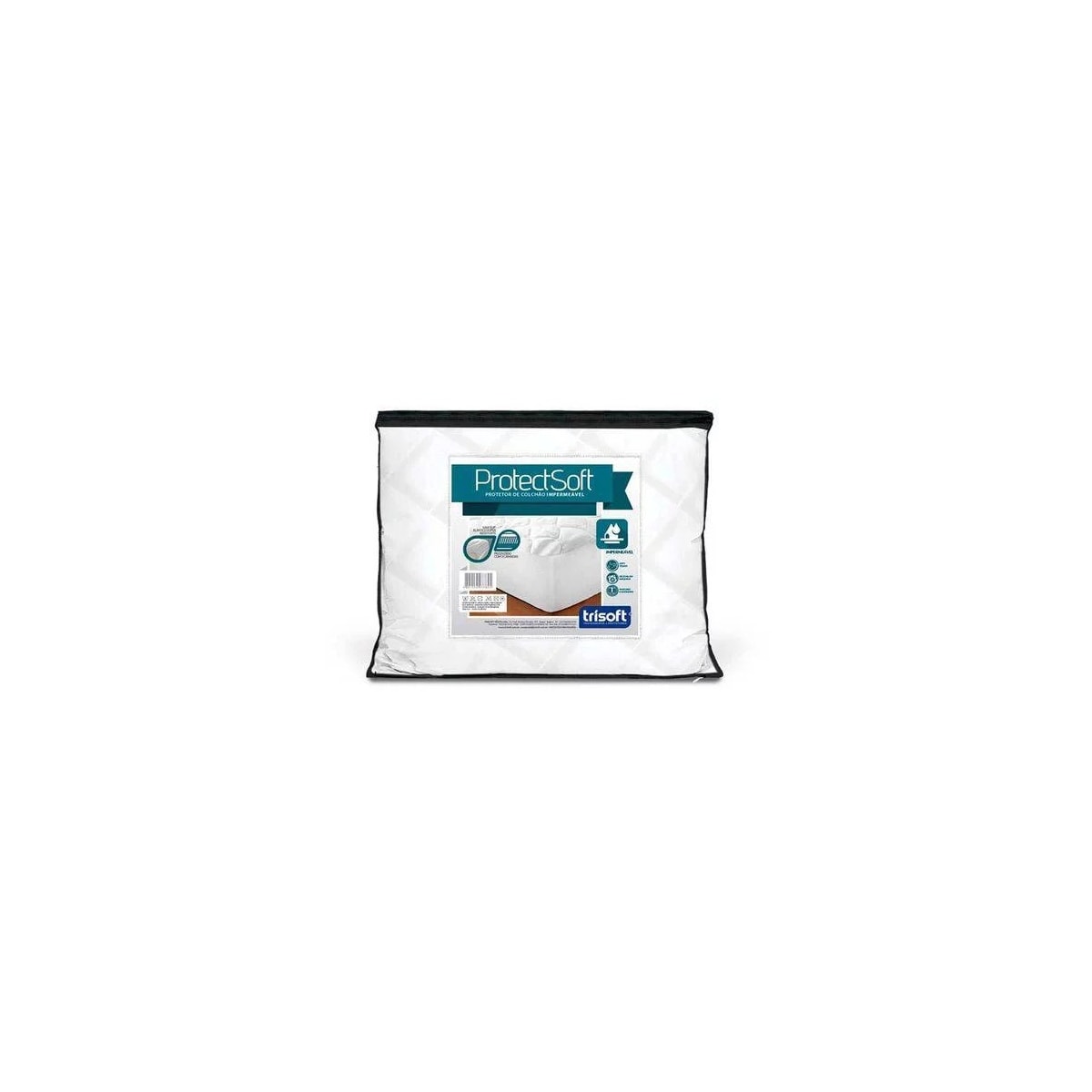 Protetor Trisofit Colchão Soft Com Sleep King Branco Protetor Trisofit Colchão Soft Com Sleep King Branco
