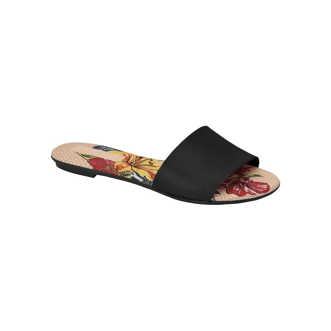 Rasteira Beira Rio 8237.283 Preto/Multi Vermelho Rasteira Beira Rio 8237.283 Preto/Multi Vermelho