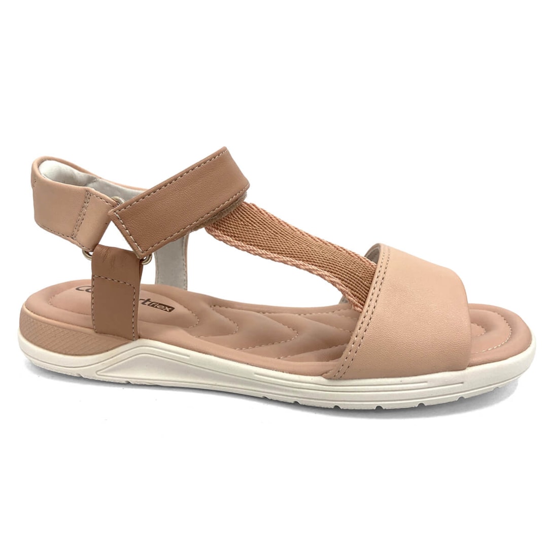 Rasteira Comfortflex Napa Vest Plus 22-82404 Pessego Rasteira Comfortflex Napa Vest Plus 22-82404 Pessego
