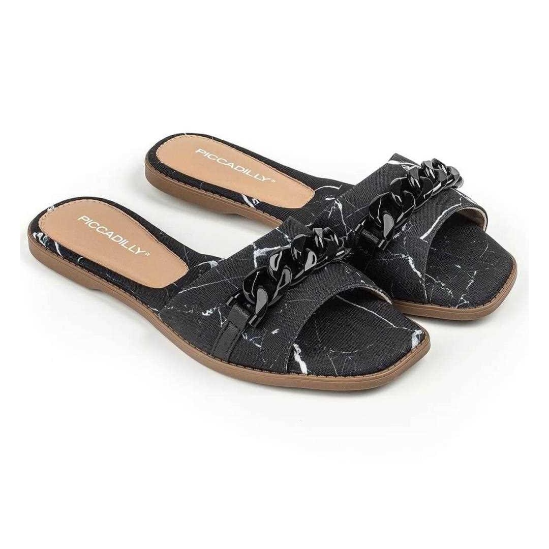Rasteira Piccadilly 508034 Preto Rasteira Piccadilly 508034 Preto