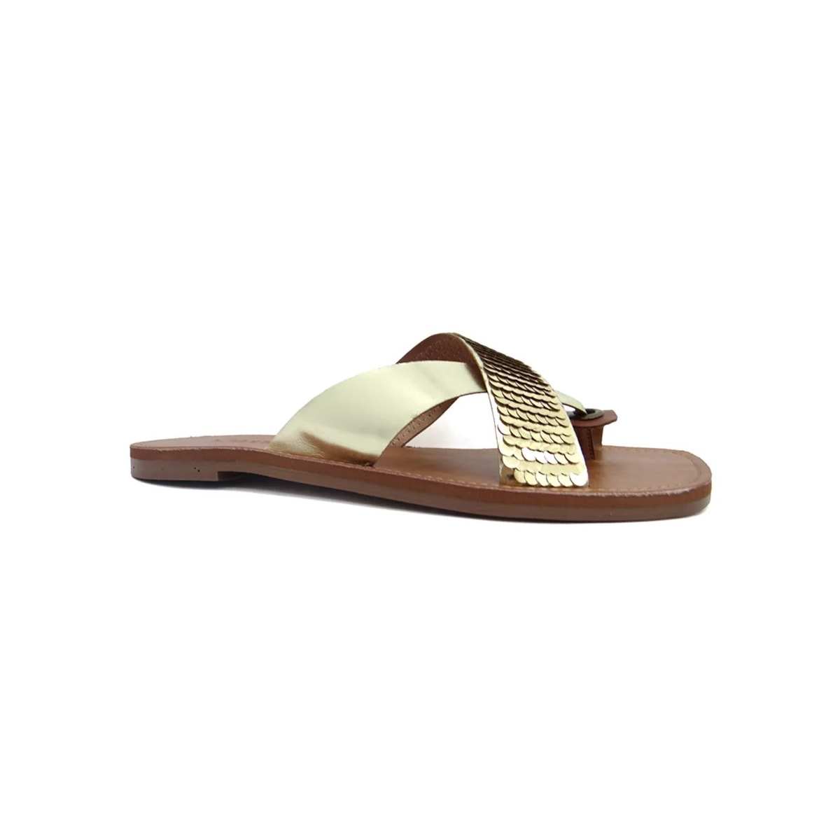Rasteira Valentina Feminina 234014 Ouro/Whisky Rasteira Valentina Feminina 234014 Ouro/Whisky
