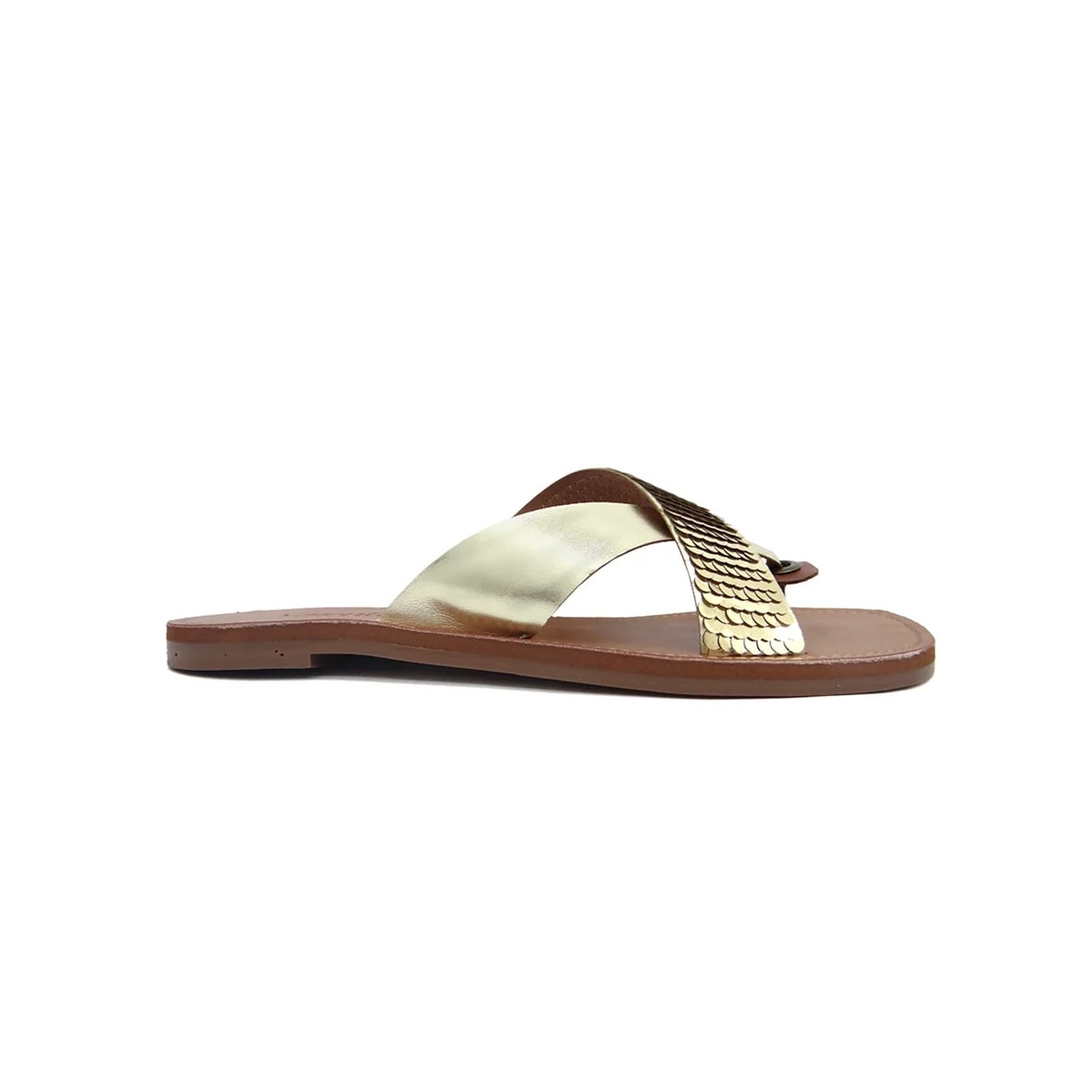 Rasteira Valentina Feminina 234014 Ouro/Whisky Rasteira Valentina Feminina 234014 Ouro/Whisky