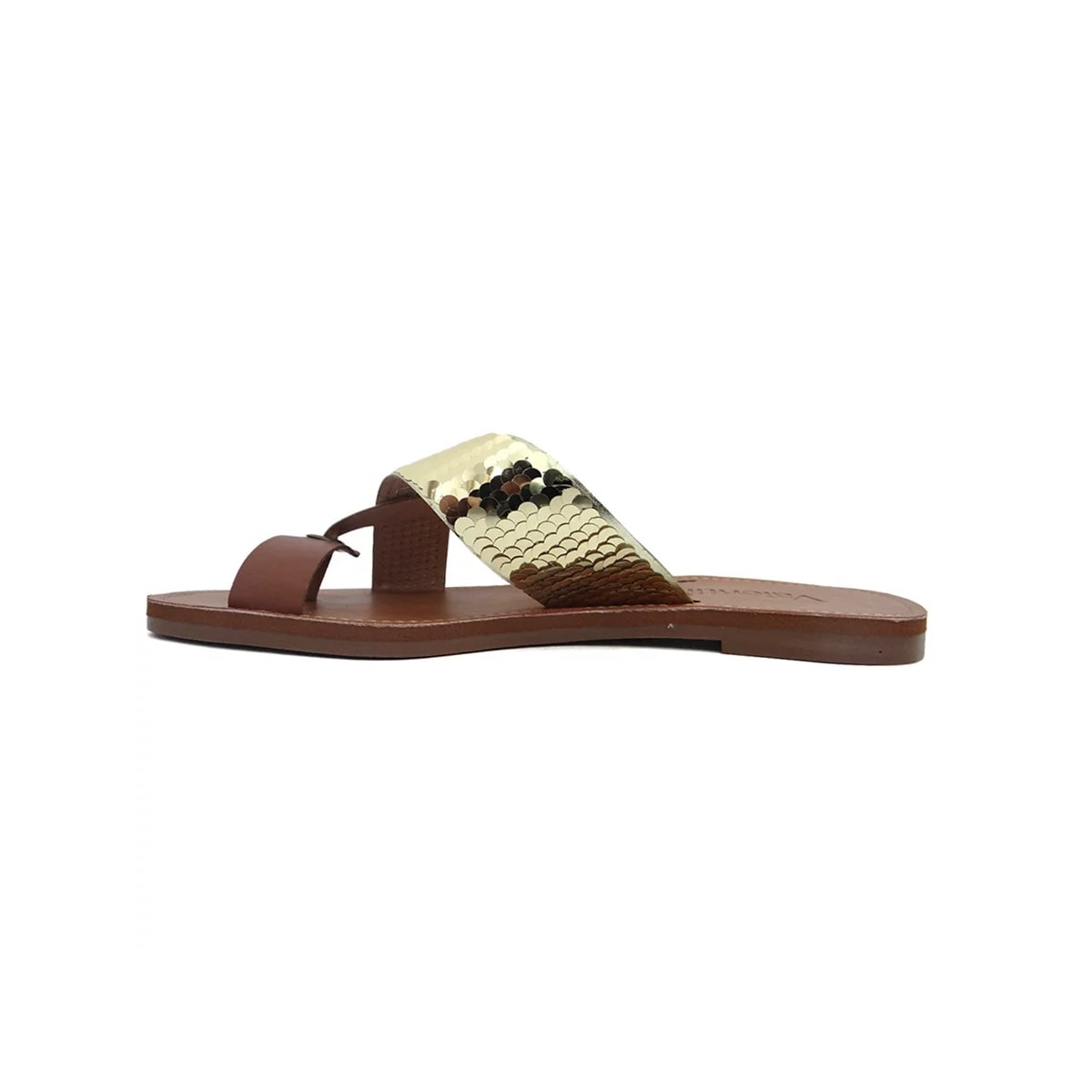 Rasteira Valentina Feminina 234014 Ouro/Whisky Rasteira Valentina Feminina 234014 Ouro/Whisky