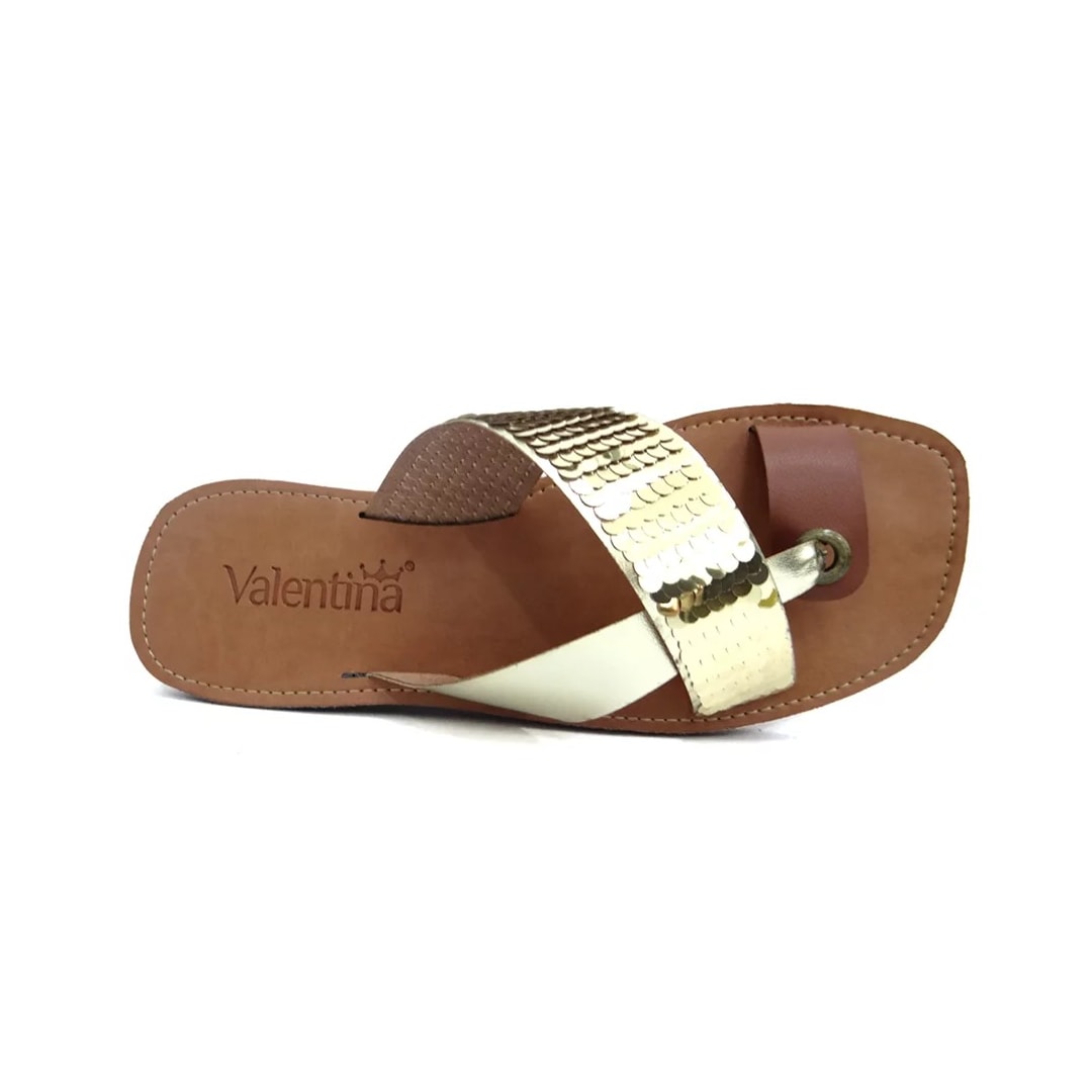Rasteira Valentina Feminina 234014 Ouro/Whisky Rasteira Valentina Feminina 234014 Ouro/Whisky