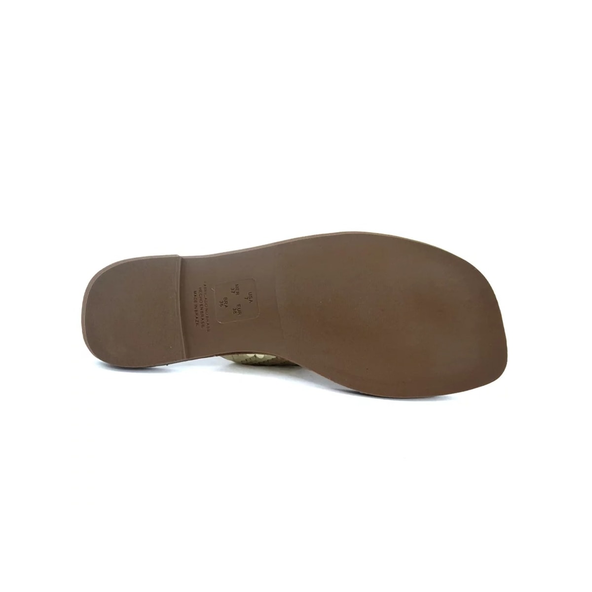 Rasteira Valentina Feminina 234014 Ouro/Whisky