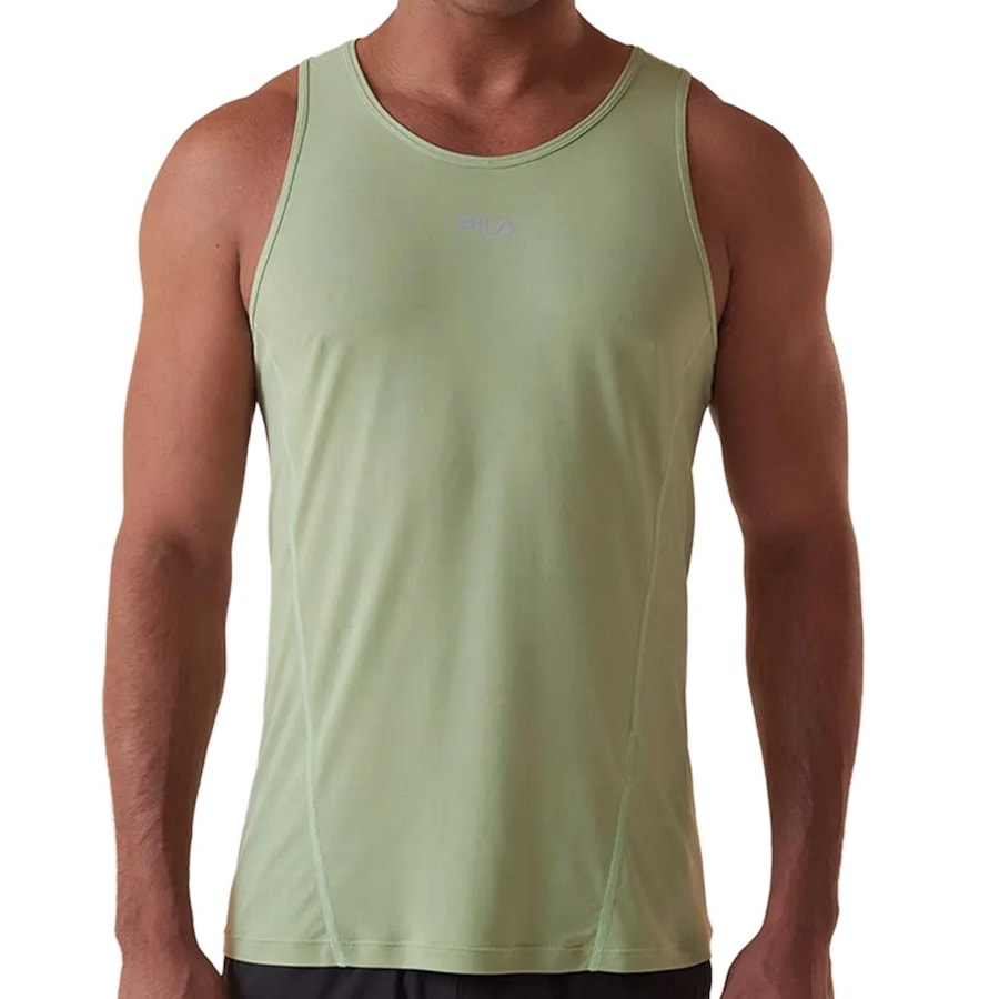 Regata Fila Dry Masculina F11r00242 Verde Salvia Claro Regata Fila Dry Masculina F11r00242 Verde Salvia Claro