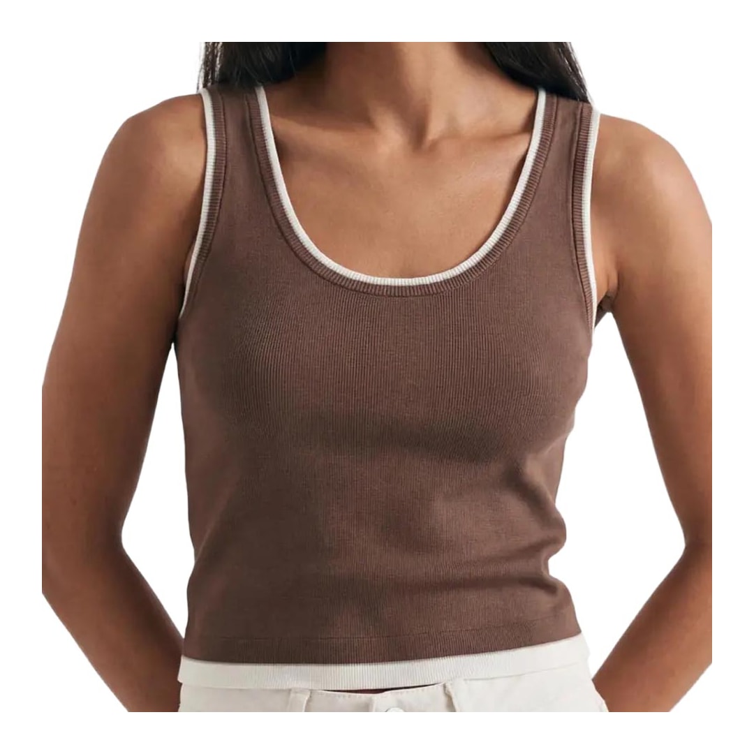 Regata Hering Decote U Slim K6t9 Marrom Coffe Regata Hering Decote U Slim K6t9 Marrom Coffe
