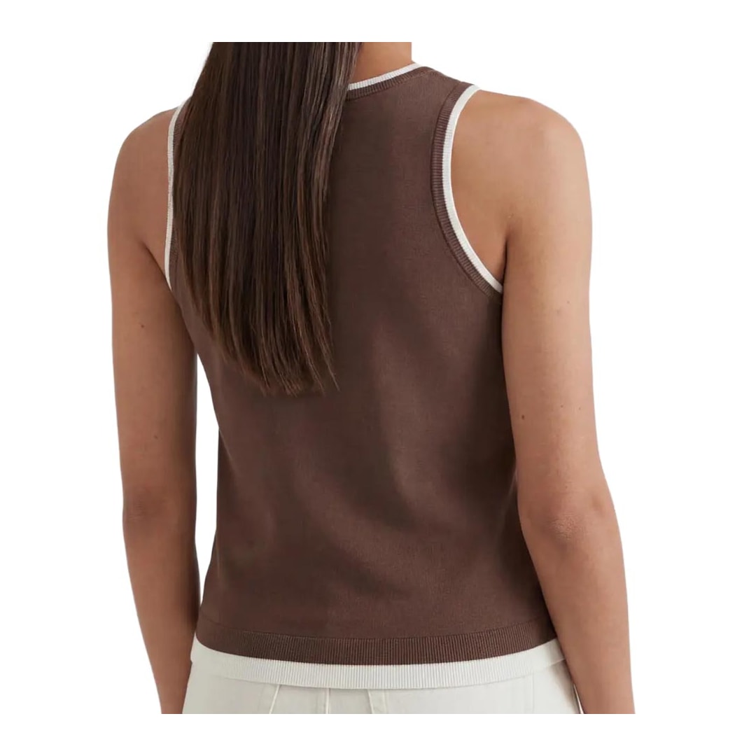 Regata Hering Decote U Slim K6t9 Marrom Coffe