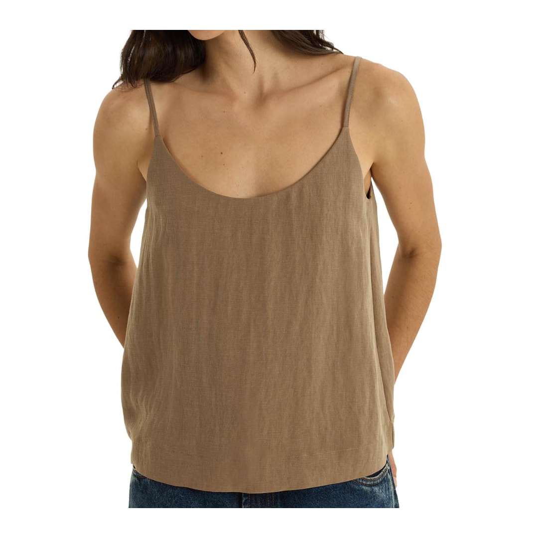 Regata Hering Feminina Em Liocel Crinkle K6up Caqui