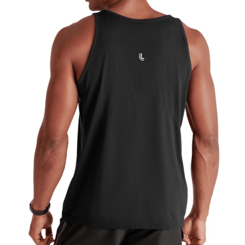 Detalhe - Regata Lupo Running Masculina 70000 Preto