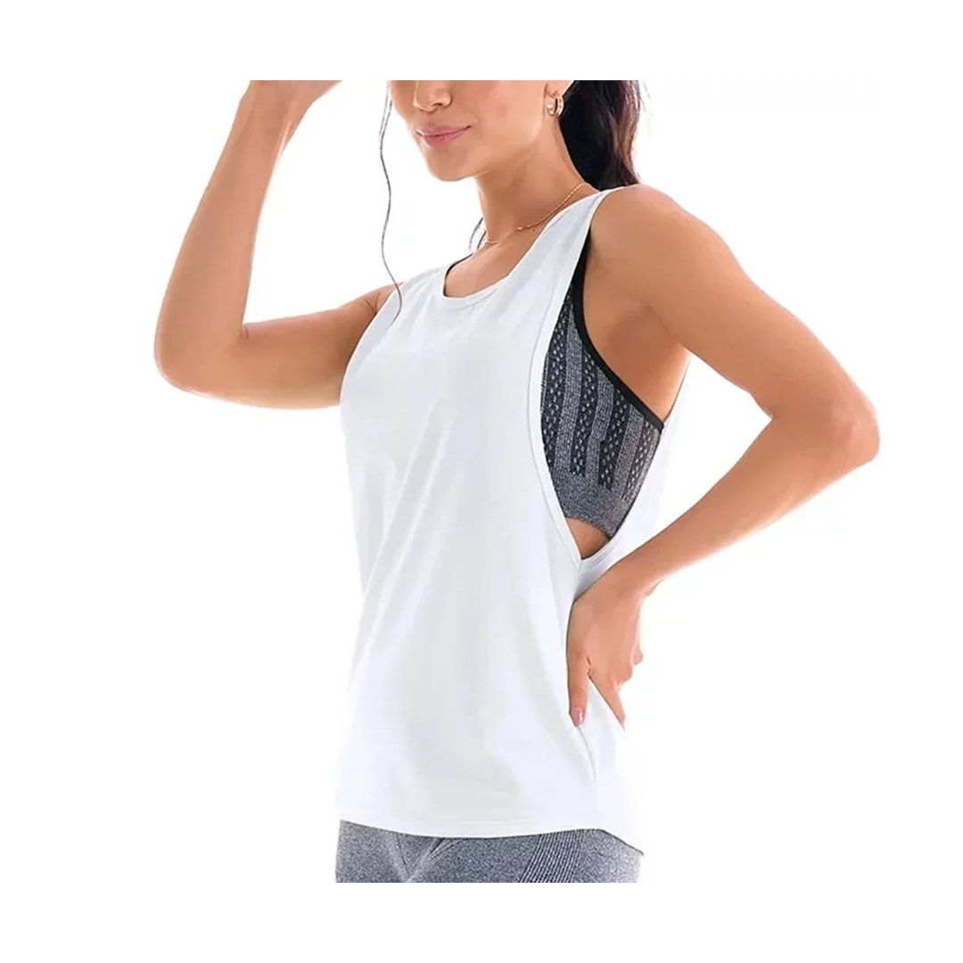 Regata Zee Rucci Fitness Dry Zr0502-0021 Branca Regata Zee Rucci Fitness Dry Zr0502-0021 Branca