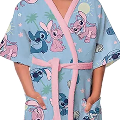 Detalhe - Roupão Lepper De Banho Infantil 073828 Stitch